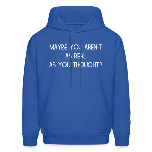 As You Thought Men's Hoodie - royal blue