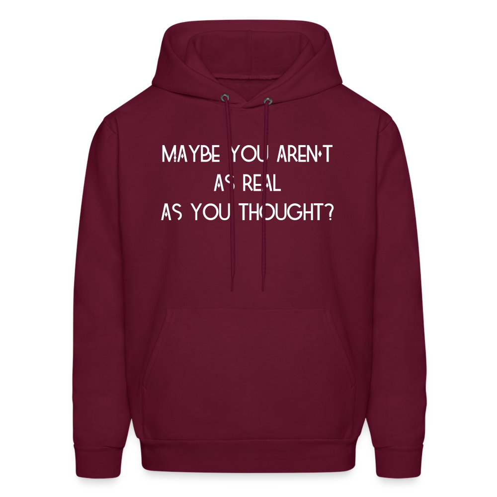 As You Thought Men's Hoodie - burgundy