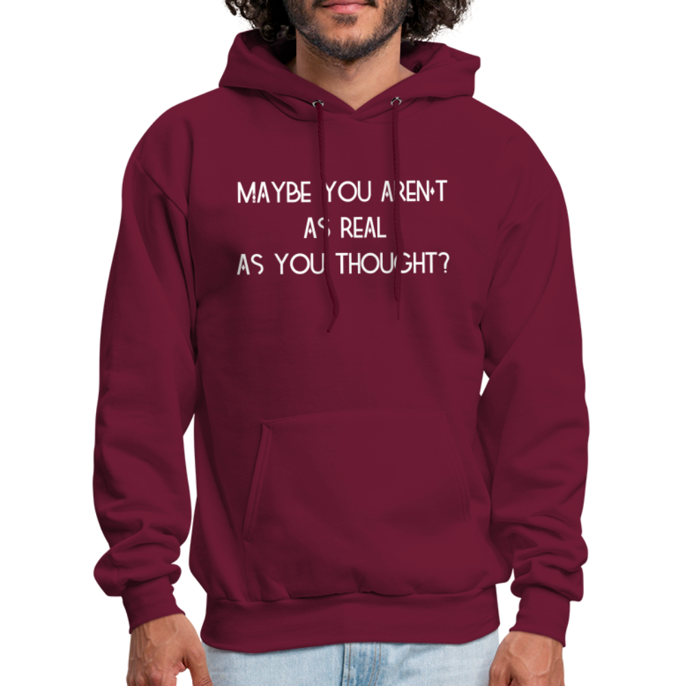 As You Thought Men's Hoodie - burgundy