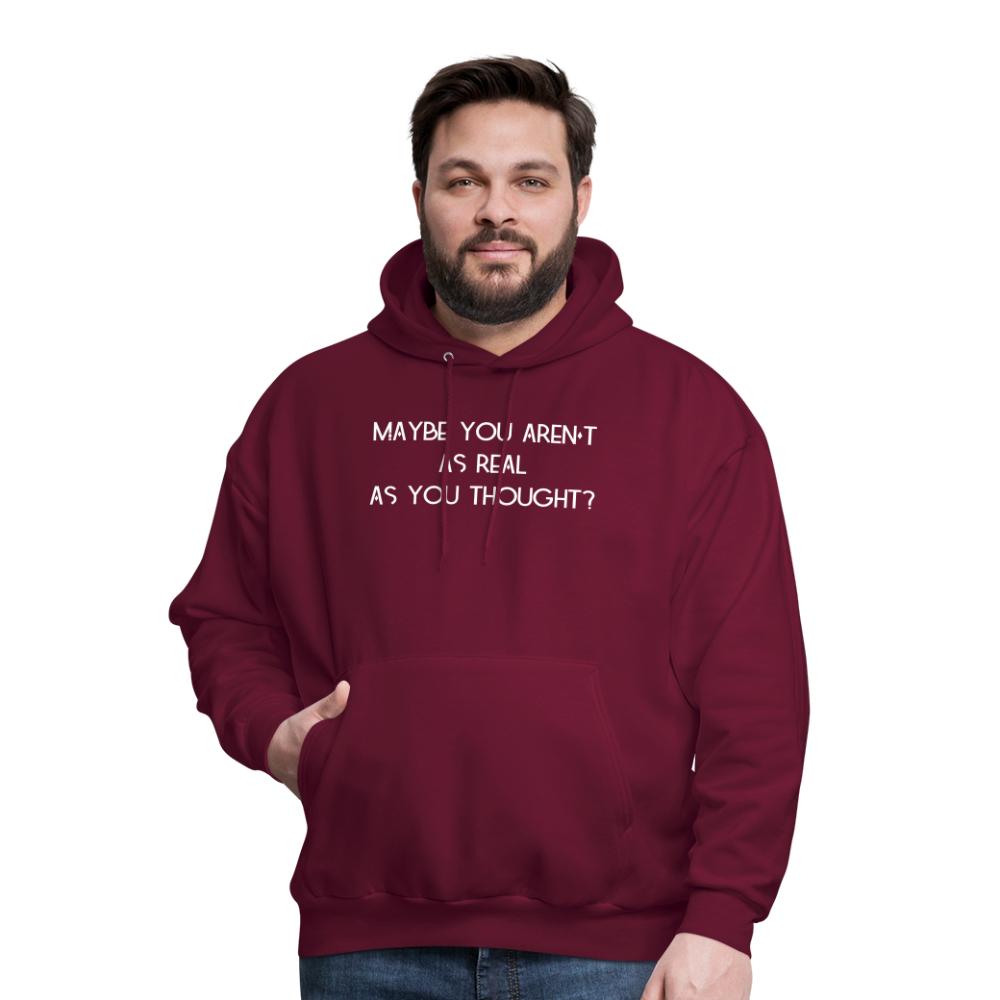 As You Thought Men's Hoodie - burgundy