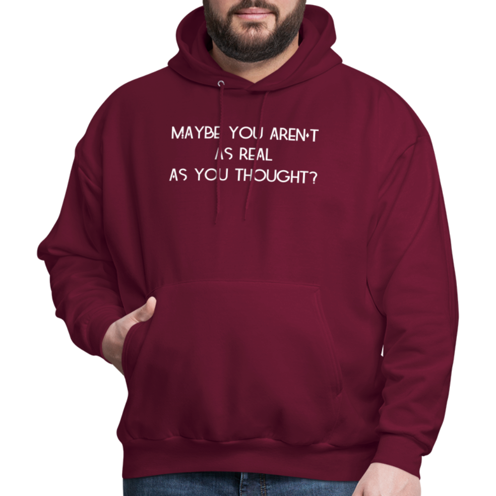 As You Thought Men's Hoodie - burgundy