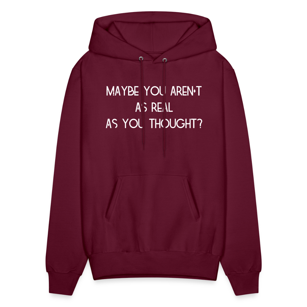 As You Thought Men's Hoodie - burgundy